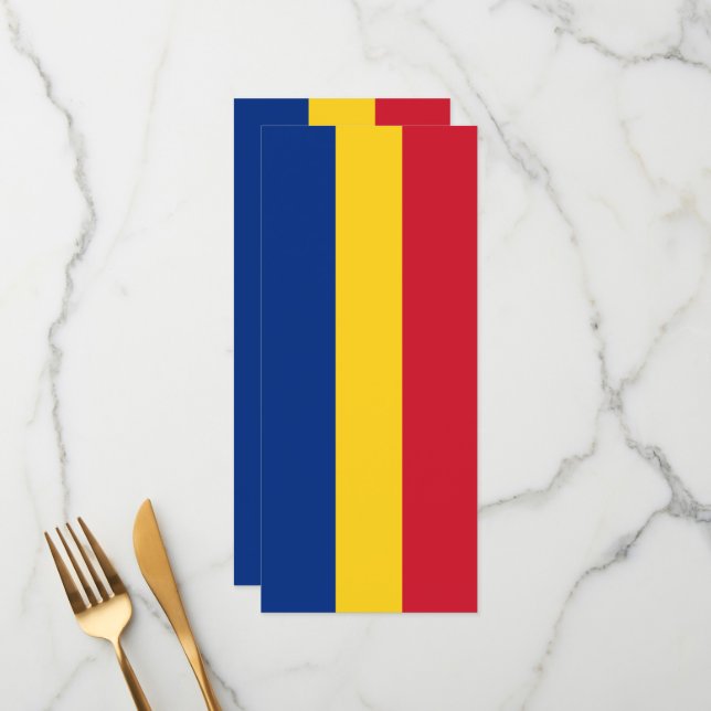 Romania flag menu (Front/Back In Situ)