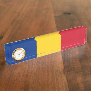 Romania flag nameplate