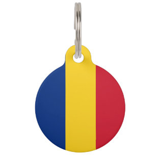 Romania flag pet tag