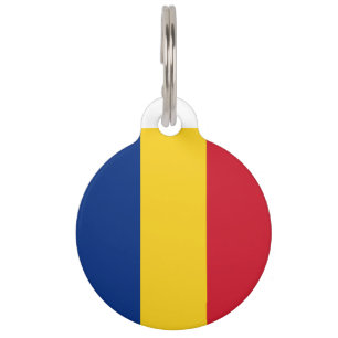 Romania Flag Pet Tag