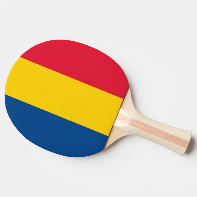 Romania Flag Ping Pong Paddle (Side)