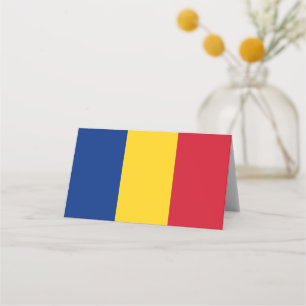 Romania flag place card