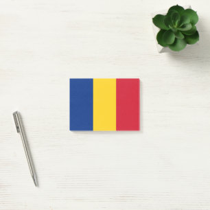 Romania flag post-it notes