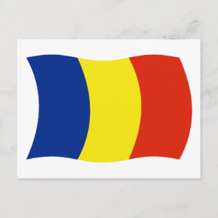Romania Flag Postcard