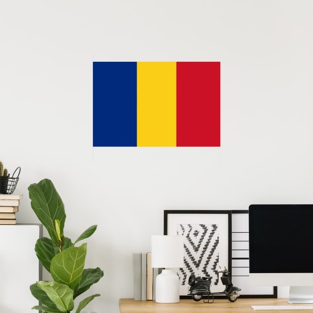Romania flag poster (Home Office)