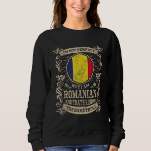 Romania Flag Proud Romanians Men & Women 1 Sweatshirt