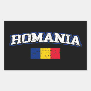 Romania Flag Rectangular Sticker