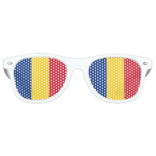 Romania Flag Retro Sunglasses