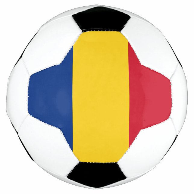 Romania Flag Soccer Ball (Front)