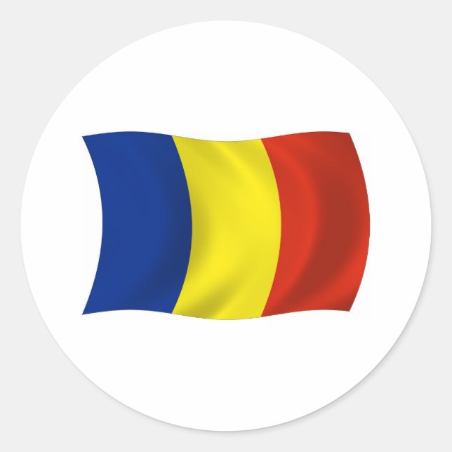Romania Flag Sticker (Front)