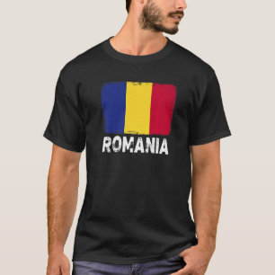Romania Flag Support Romanian People Women Men T-Shirt