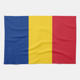 Romania Flag Tea Towel