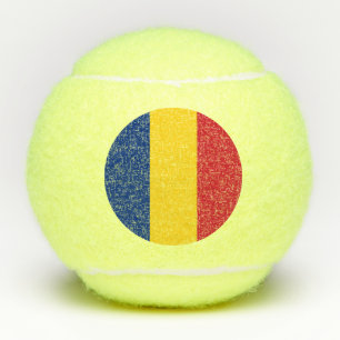 Romania flag tennis balls