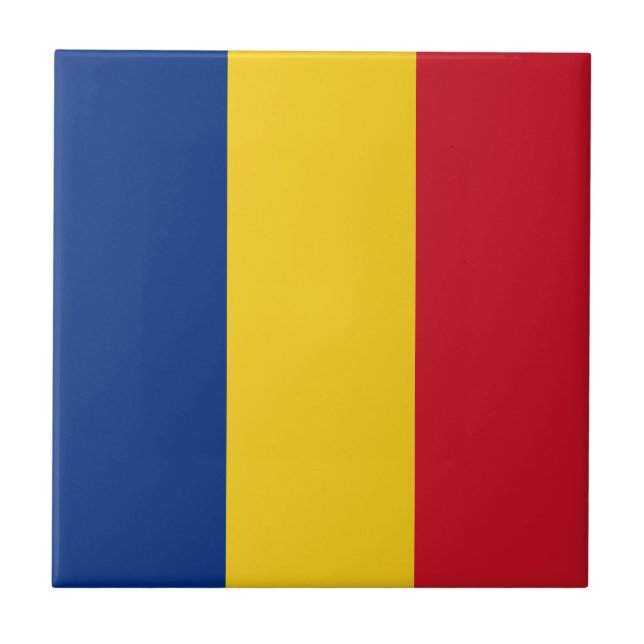 Romania Flag Tile (Front)