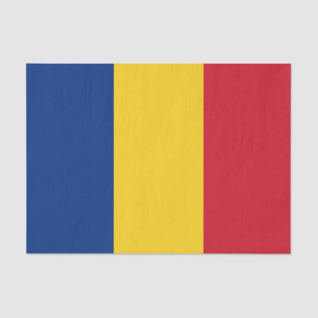 Romania Flag Tissue Paper (Front)