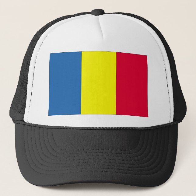 Romania Flag Trucker Hat (Front)