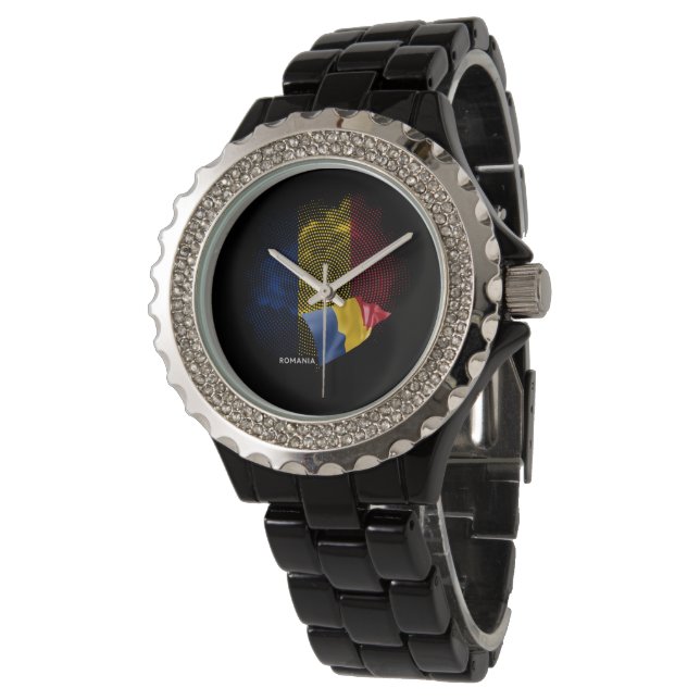 Romania flag watch (Angled)