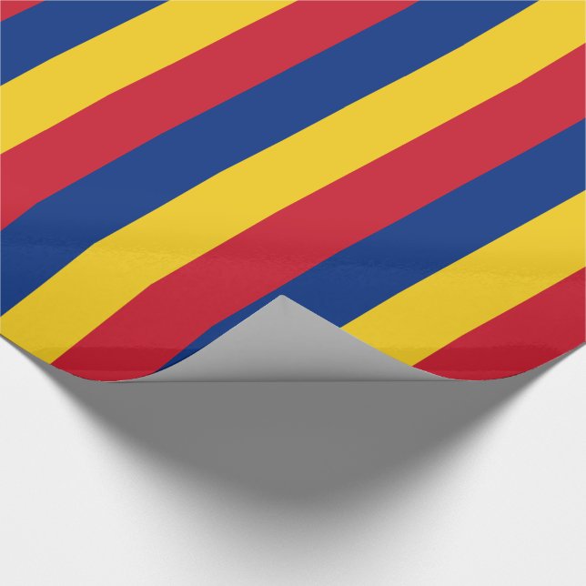 Romania Flag Wrapping Paper (Corner)