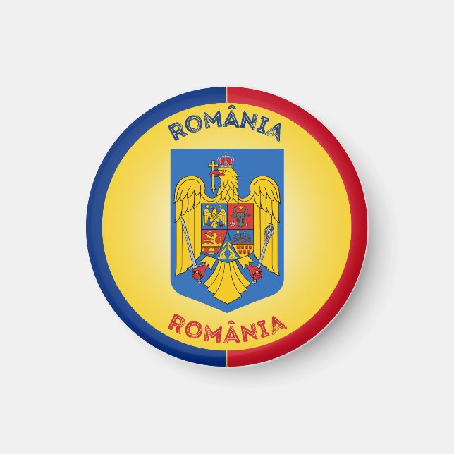 Romania Heritage Emblem Magnet (Front)