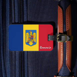 Romania Luggage Tags, patriotic Romanian Flag Tag