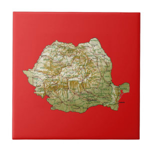 Romania Map Tile