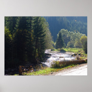 Romania, Moldova, mountain stream Poster