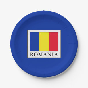 Romania Paper Plate