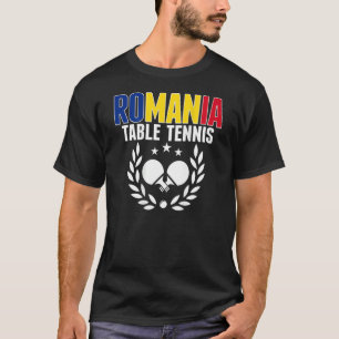 Romania Ping Pong     Romanian Table Tennis Suppor T-Shirt