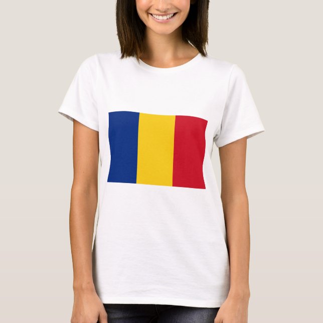 România - Romania Flag T-Shirt (Front)