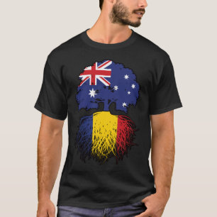 Romania Romanian Australian Australia Tree Roots T-Shirt