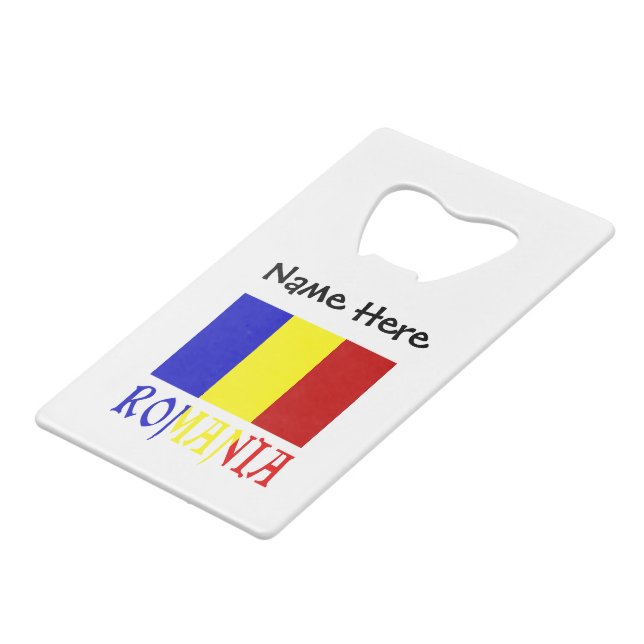 Romania Romanian Flag Black Personalisation  (Front Angled)