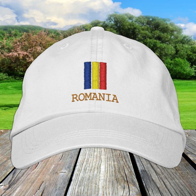 Romania & Romanian Flag fashion / Patriots Embroidered Hat (Creator Uploaded)