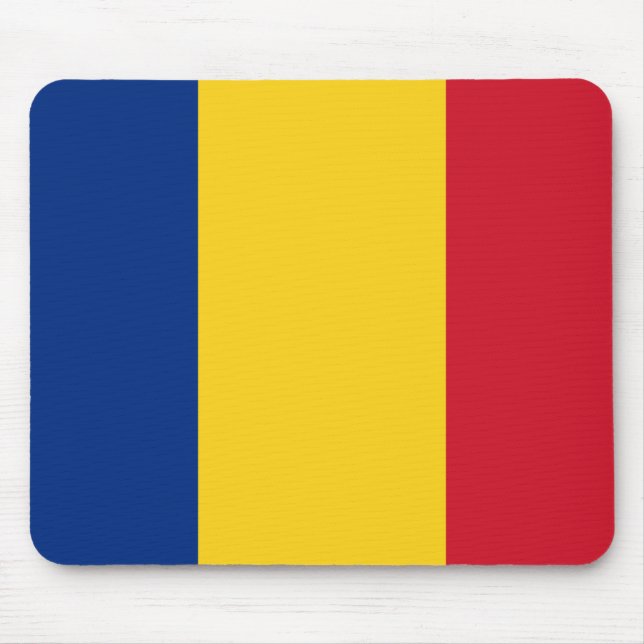 Romania (Romanian) Flag Mouse Pad (Front)