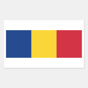Romania/Romanian Flag Rectangular Sticker