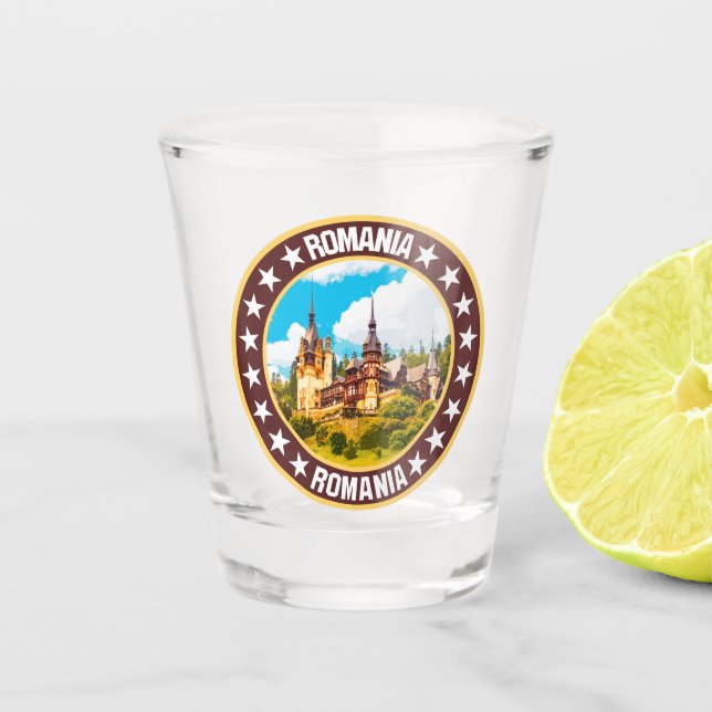 Romania                                            shot glass (Front)