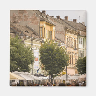 Romania, Sibiu. New Town. RF) Magnet
