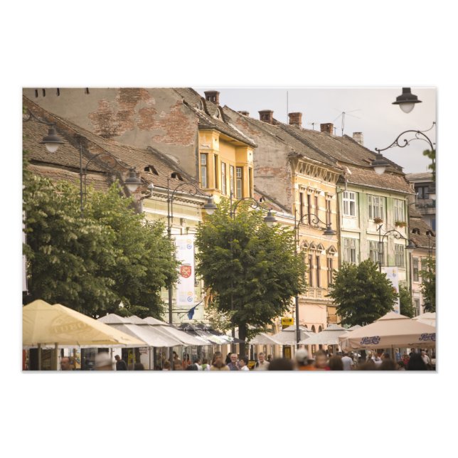 Romania, Sibiu. New Town. RF) Photo Print (Front)