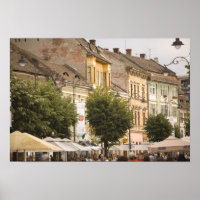 Romania, Sibiu. New Town. RF)