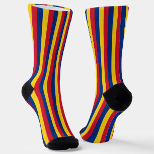 Romania Socks, patriotic Romanian Flag fashion Socks