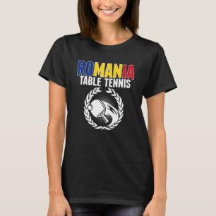 Romania Table Tennis Romanian Ping Pong Suppor T-Shirt