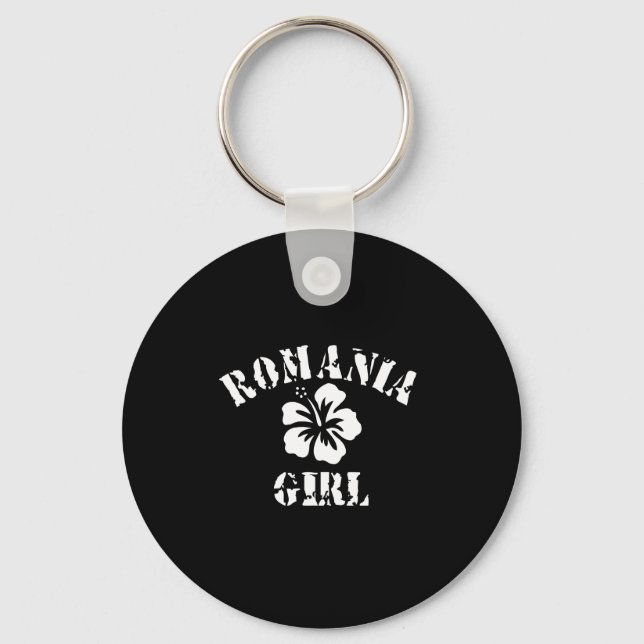 Romania Tattoo Style Key Ring (Front)