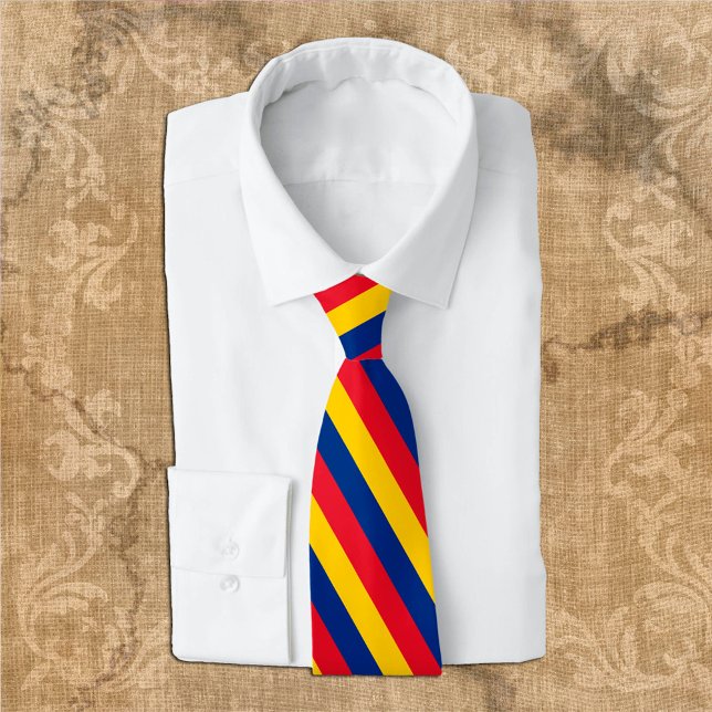 Romania Ties, fashion Romanian Flag business Tie (Creator Uploaded)