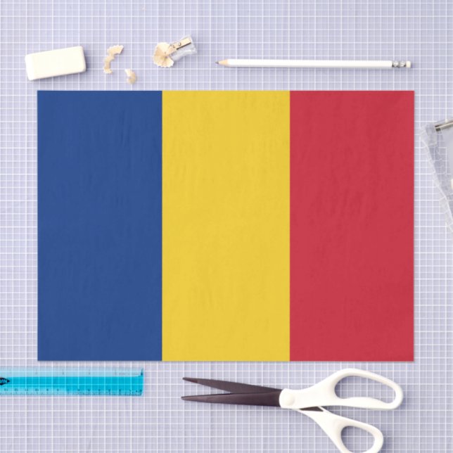 Romania tissue paper, Romanian Flag tissue paper (Craft)