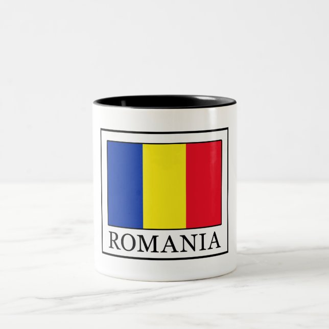 Romania Two-Tone Coffee Mug (Center)