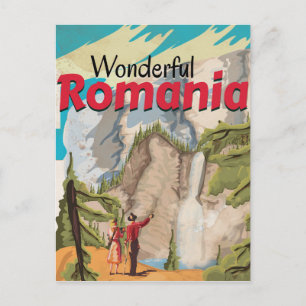 Romania Vintage Travel Poster Postcard