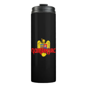 ROMANIAC - Heavy Metal Design Thermal Tumbler