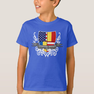 Romanian-American Shield Flag T-Shirt
