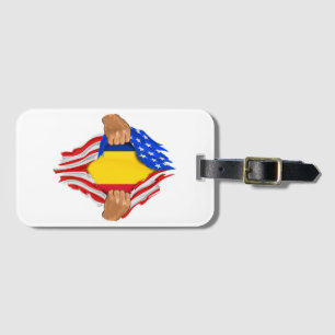Romanian Blood Inside Me T-Shirt Romania Flag Luggage Tag