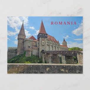 Romanian castle view postcard