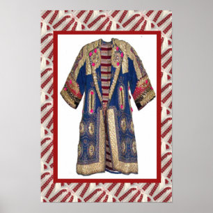 Romanian craft, embroidered coa t4 poster